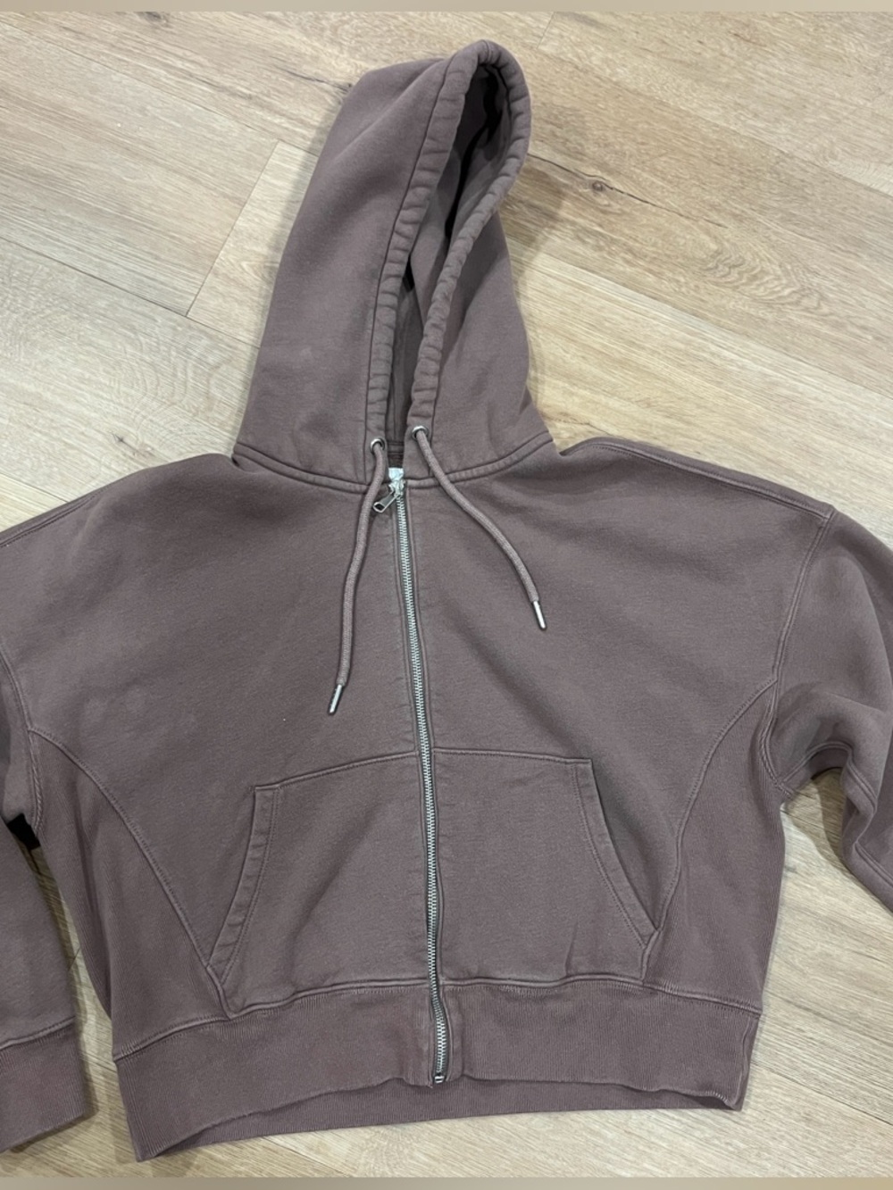 Abercrombie & Fitch Womens Brown Zip-Up Hoodie